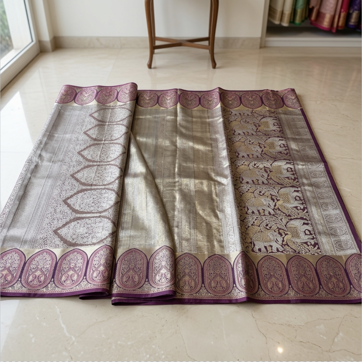 Premium Zari Saree loose end