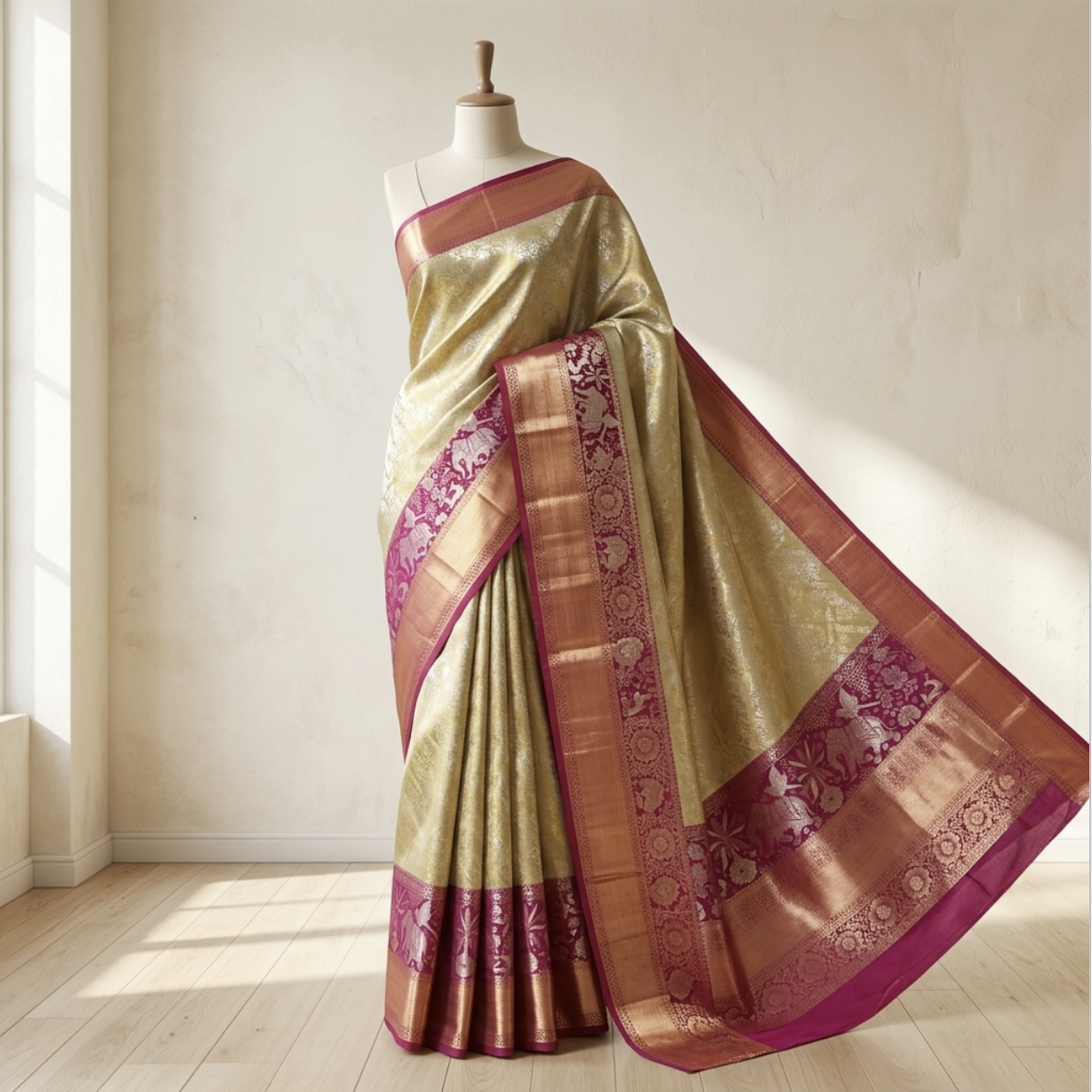 Premium Zari Saree
